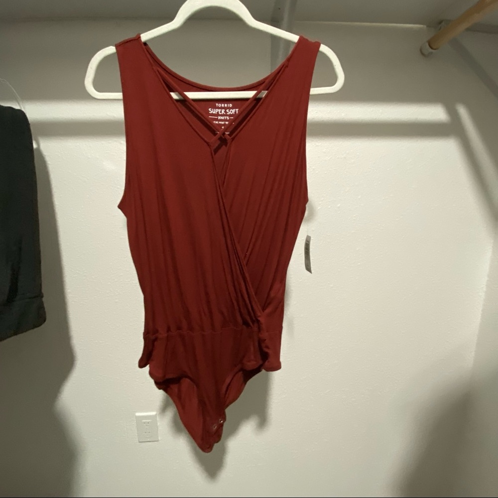 Torrid Rustic red tank top body suit